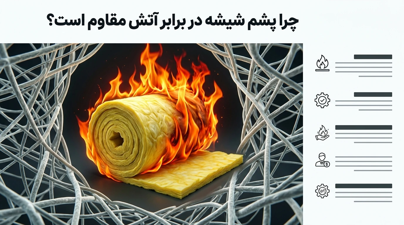 چرا پشم شیشه در برابر آتش مقاوم است؟